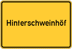 Place name sign Hinterschweinhöf, Allgäu