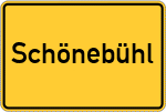 Place name sign Schönebühl, Allgäu