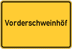Place name sign Vorderschweinhöf, Allgäu