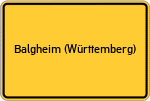 Place name sign Balgheim (Württemberg)