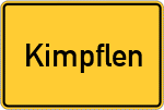 Place name sign Kimpflen, Allgäu