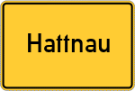 Place name sign Hattnau, Bodensee