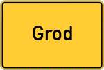 Place name sign Grod