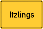 Place name sign Itzlings