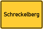 Place name sign Schreckelberg