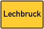 Place name sign Lechbruck