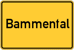 Place name sign Bammental
