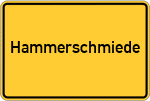 Place name sign Hammerschmiede