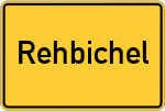 Place name sign Rehbichel