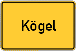Place name sign Kögel, Forggensee