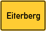 Place name sign Eiterberg