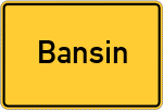 Place name sign Bansin