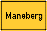 Place name sign Maneberg