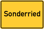 Place name sign Sonderried