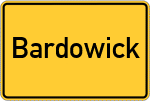Place name sign Bardowick