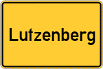 Place name sign Lutzenberg