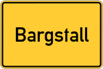 Place name sign Bargstall