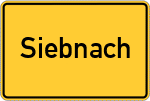 Place name sign Siebnach