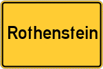 Place name sign Rothenstein