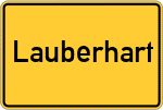 Place name sign Lauberhart