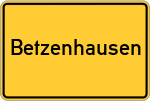 Place name sign Betzenhausen