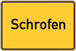 Place name sign Schrofen