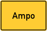 Place name sign Ampo