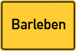 Place name sign Barleben
