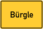 Place name sign Bürgle