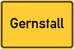 Place name sign Gernstall