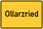 Place name sign Ollarzried