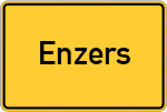 Place name sign Enzers
