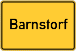 Place name sign Barnstorf, Kreis Diepholz