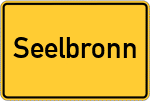 Place name sign Seelbronn