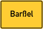 Place name sign Barßel