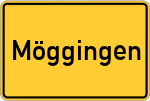Place name sign Möggingen