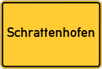 Place name sign Schrattenhofen