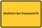 Place name sign Gosheim bei Donauwörth