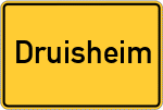 Place name sign Druisheim