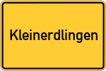 Place name sign Kleinerdlingen