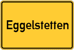 Place name sign Eggelstetten