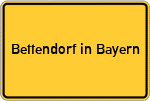 Place name sign Bettendorf in Bayern