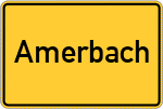Place name sign Amerbach