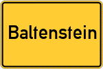 Place name sign Baltenstein