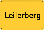 Place name sign Leiterberg