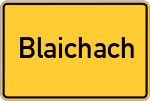 Place name sign Blaichach