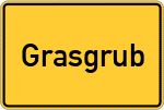 Place name sign Grasgrub