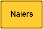 Place name sign Naiers