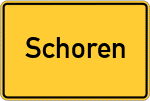 Place name sign Schoren