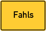 Place name sign Fahls, Allgäu